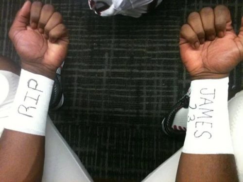 0196 Jay s wrists before UGA Spring Game 2012